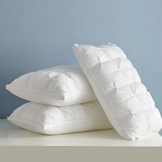 Signature Collection | 100% Goose Down Pillows Set with Cotton Casing | Hypoallergenic Comfort for All Sleep Positions 1