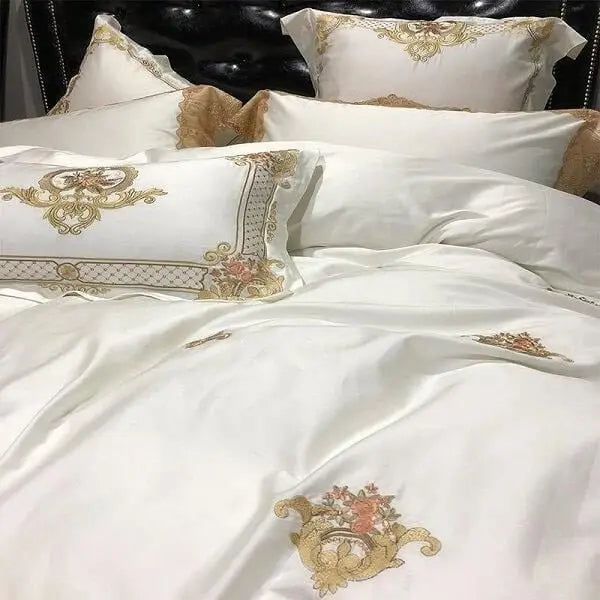Amara Collection | Egyptian Cotton Bedding Set with Elegant Embroidery | Luxurious Comfort for Stylish Bedrooms 3