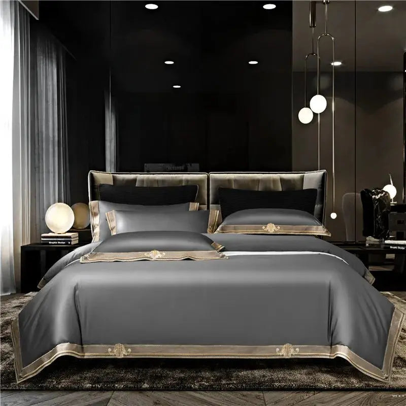 Elegance Collection | King Size Duvet Cover Set with 1000TC Egyptian Cotton | Luxurious Bedding for Ultimate Comfort 0