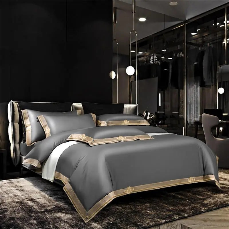 Elegance Collection | King Size Duvet Cover Set with 1000TC Egyptian Cotton | Luxurious Bedding for Ultimate Comfort 2