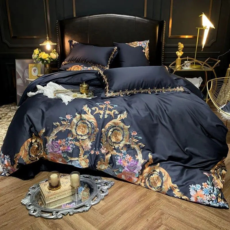 Elegant Egyptian Cotton Bedding Set with Luxurious Embroidery | Comfort and Style for Your Bedroom 4