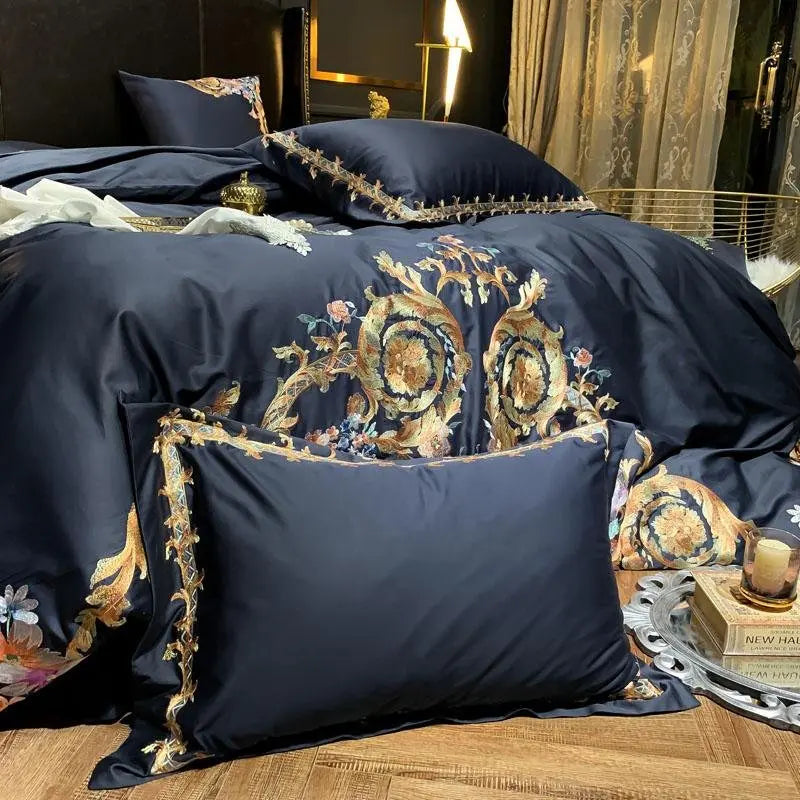 Elegant Egyptian Cotton Bedding Set with Luxurious Embroidery | Comfort and Style for Your Bedroom 7