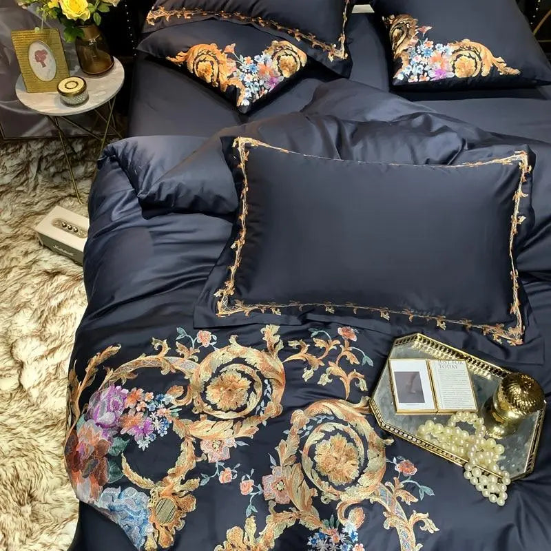 Elegant Egyptian Cotton Bedding Set with Luxurious Embroidery | Comfort and Style for Your Bedroom 8
