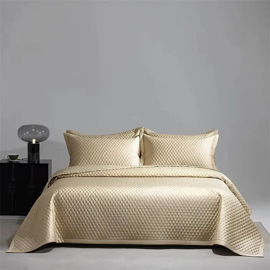 Luxurious Egyptian Cotton Bedding Set with Quilted Design | Soft, Breathable Bedspread for Ultimate Comfort 0