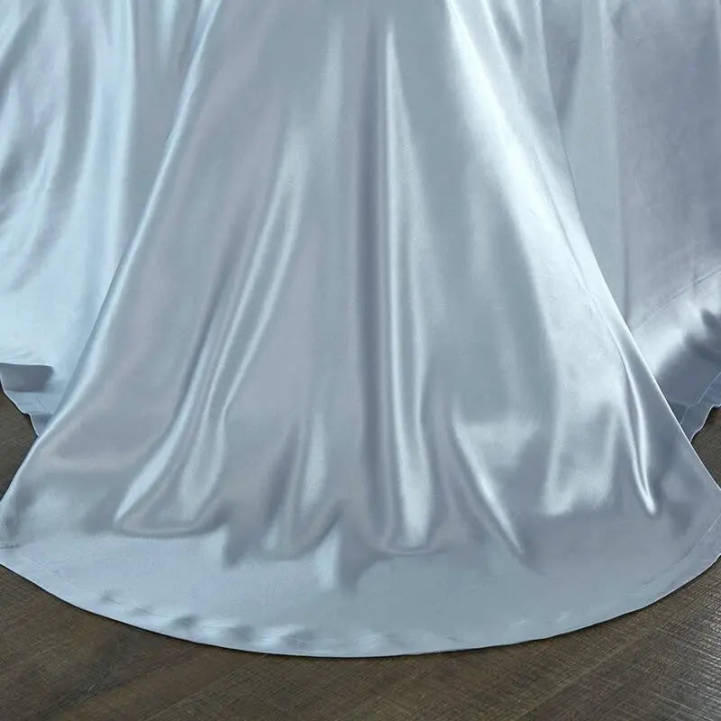 Luxurious Silk Bed Sheets | 25 Momme Mulberry Silk for Ultimate Comfort | Soft & Skin-Friendly for Restful Sleep 4