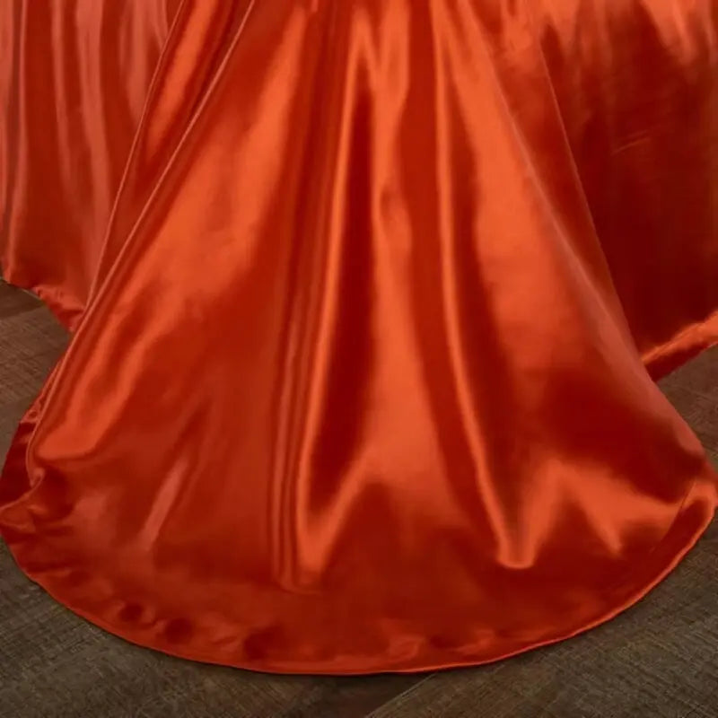 Luxurious Silk Bed Sheets | 25 Momme Mulberry Silk for Ultimate Comfort | Soft & Skin-Friendly for Restful Sleep 6