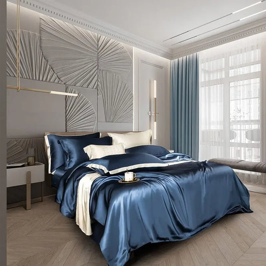 Premium Mulberry Silk Bedding Set | Luxurious Duvet Covers with Hypoallergenic Properties for Restful Sleep 1