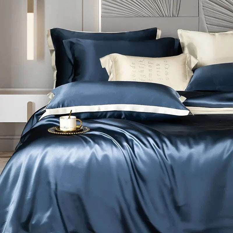 Premium Mulberry Silk Bedding Set | Luxurious Duvet Covers with Hypoallergenic Properties for Restful Sleep 6