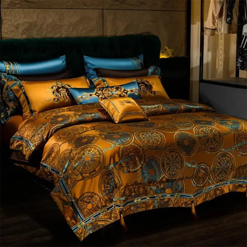 Sahara Collection | King Size Duvet Cover Set in Egyptian Cotton with Mandala Design | Luxurious Bedding for Dreamy Sleep 1