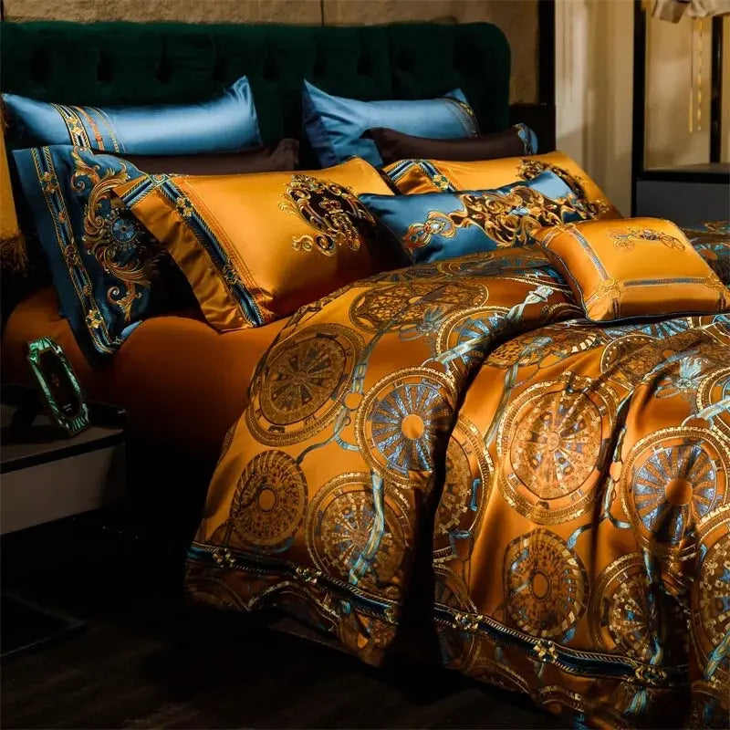 Sahara Collection | King Size Duvet Cover Set in Egyptian Cotton with Mandala Design | Luxurious Bedding for Dreamy Sleep 2