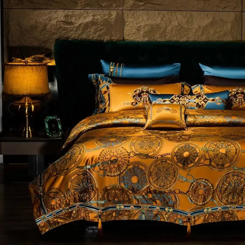 Sahara Collection | King Size Duvet Cover Set in Egyptian Cotton with Mandala Design | Luxurious Bedding for Dreamy Sleep 3