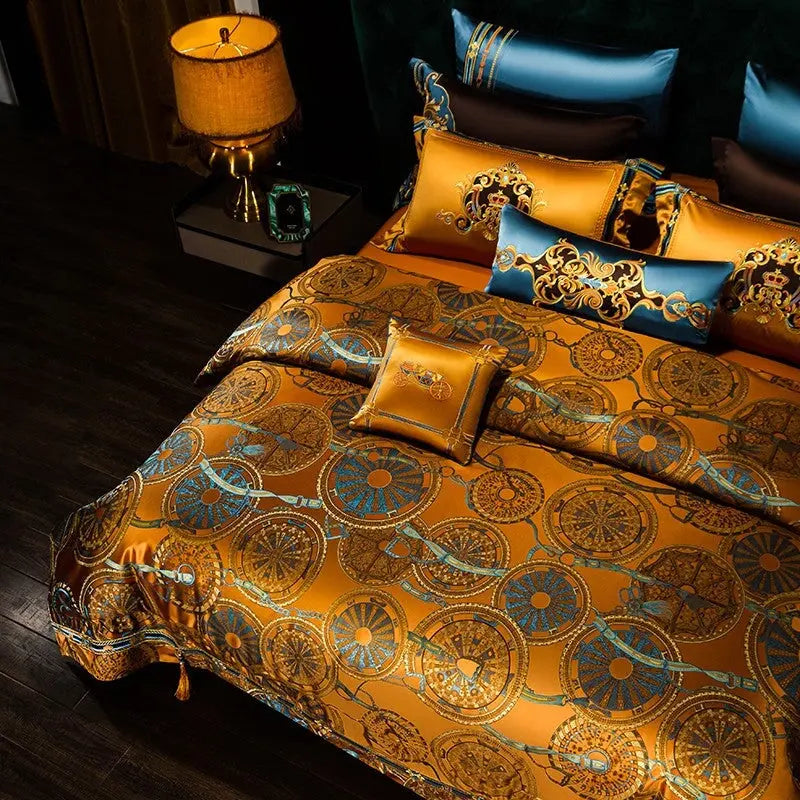 Sahara Collection | King Size Duvet Cover Set in Egyptian Cotton with Mandala Design | Luxurious Bedding for Dreamy Sleep 4