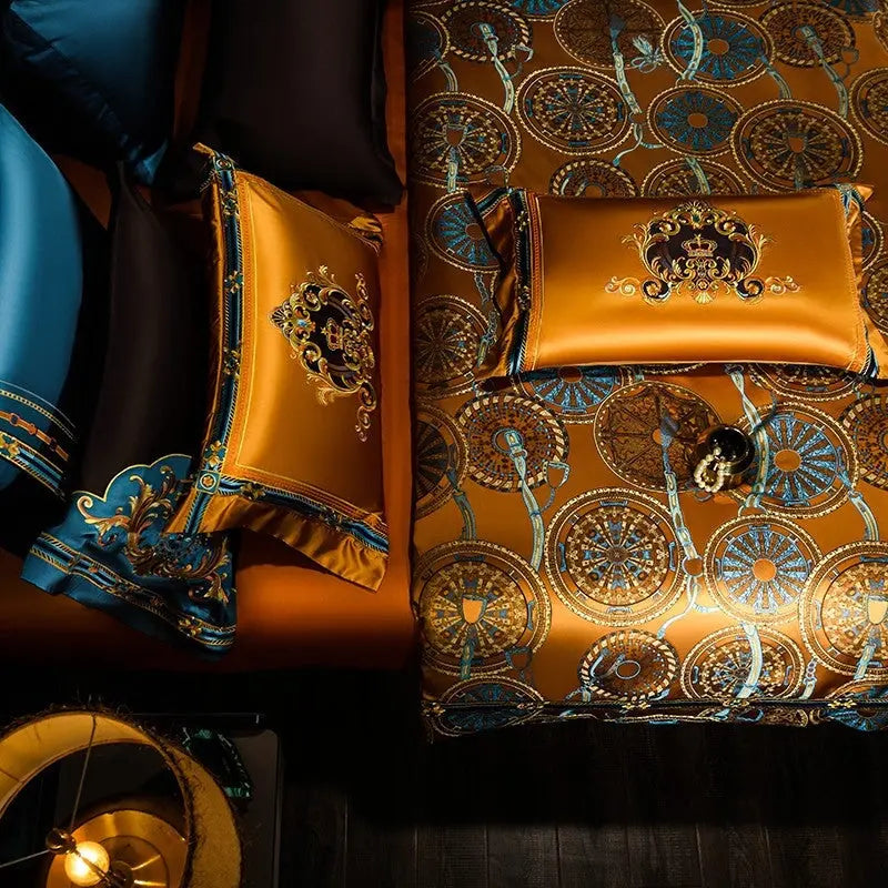 Sahara Collection | King Size Duvet Cover Set in Egyptian Cotton with Mandala Design | Luxurious Bedding for Dreamy Sleep 7