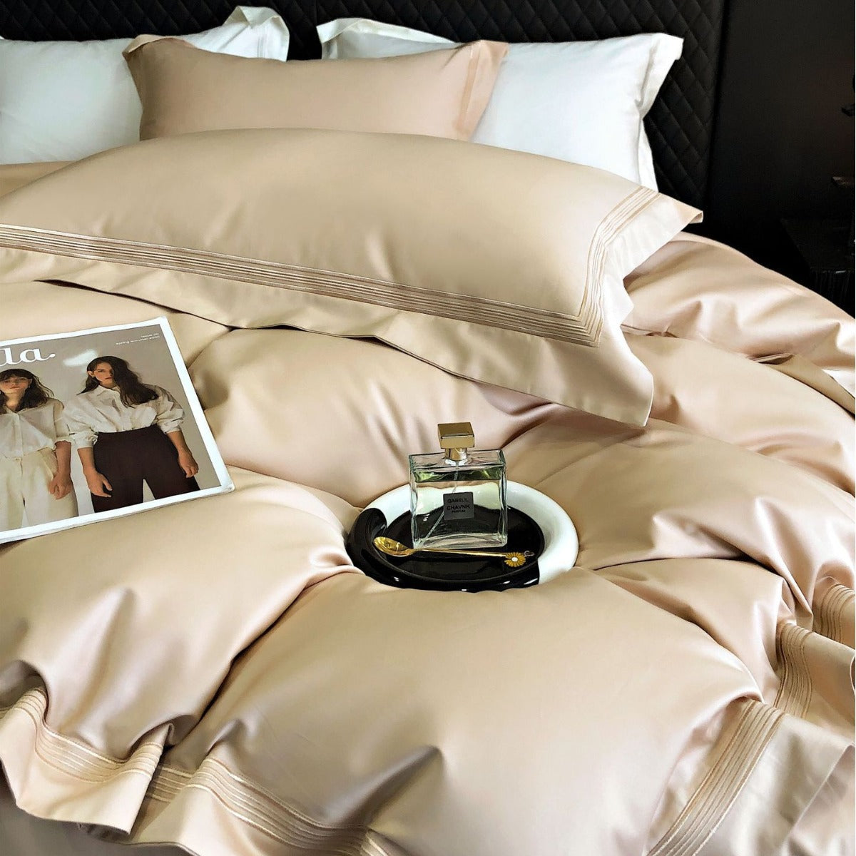 Pure Cotton Embroidered Four-Piece Bedding Set